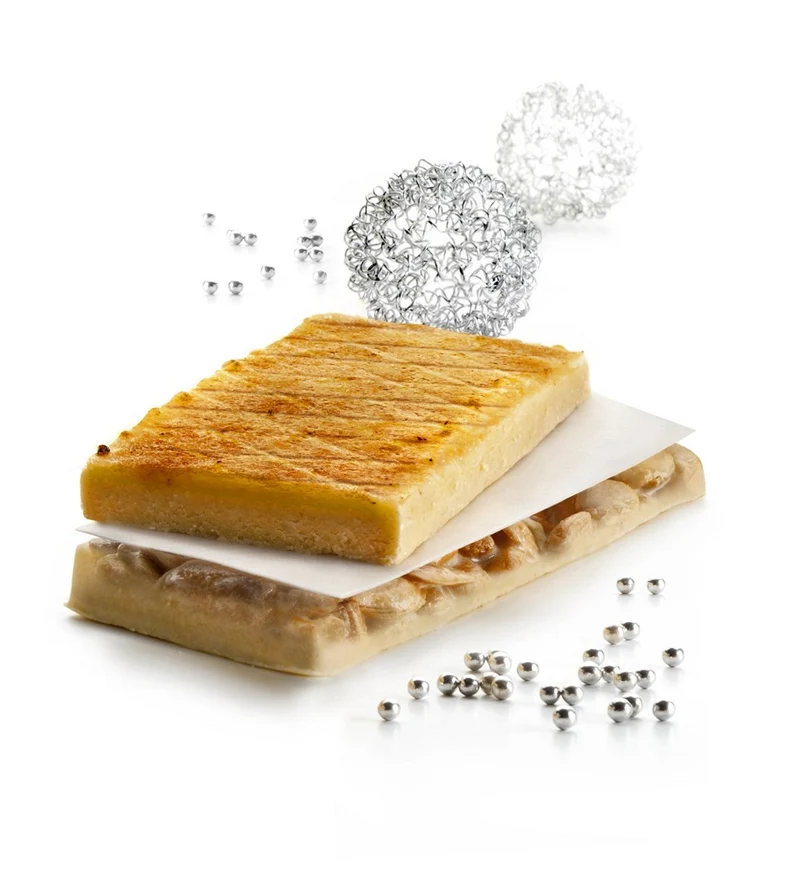 SET 2 MOLDES DE TURRON LISO + ROMBOS IBILI