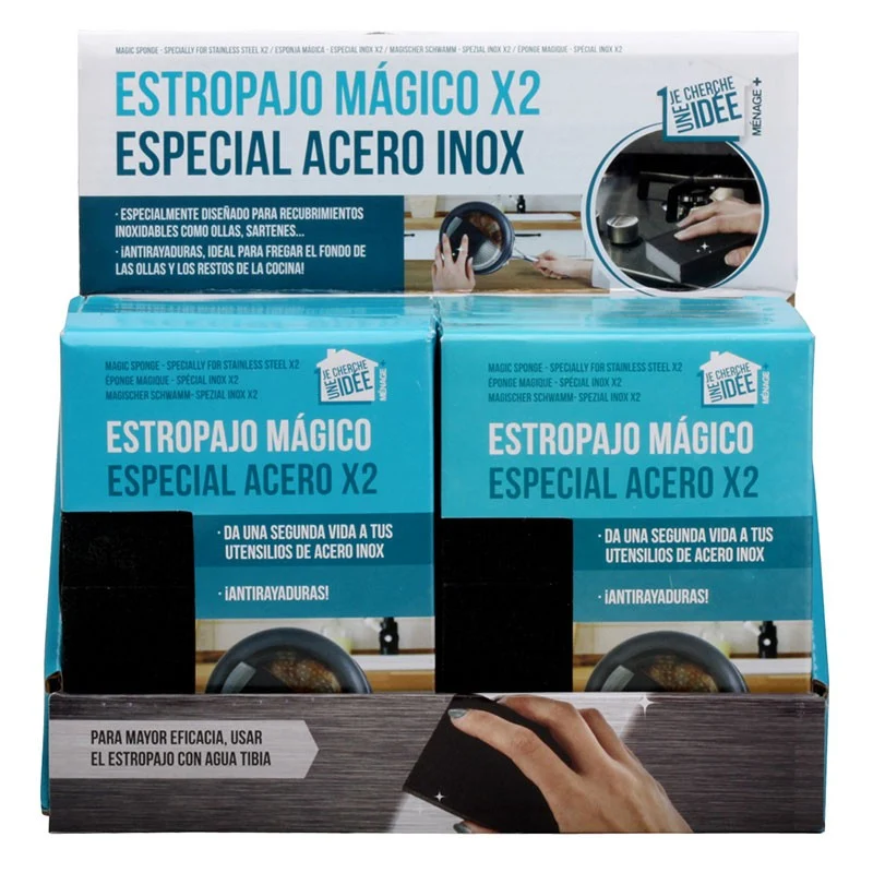 SET 2 ESTROPAJOS MAGICOS ACERO