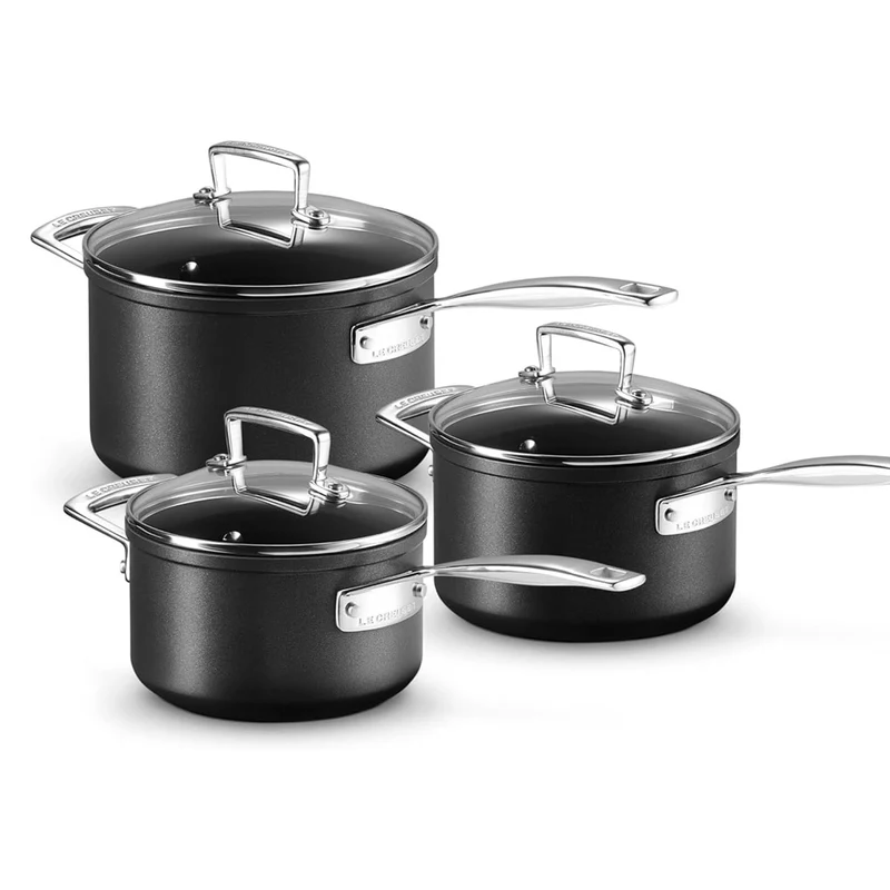 Conjunto de 3 cazos antiadherentes TNS PRO Le Creuset