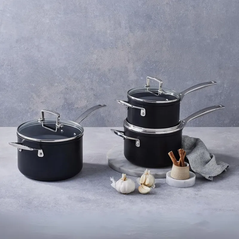 Conjunto de 3 cazos antiadherentes TNS PRO Le Creuset