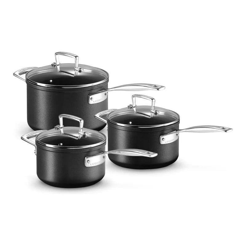 Conjunto de 3 cazos antiadherentes TNS PRO Le Creuset