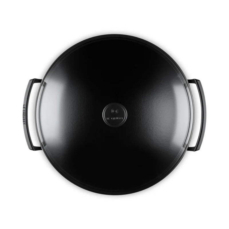 Wok de hierro fundido con tapa de cristal Le Creuset