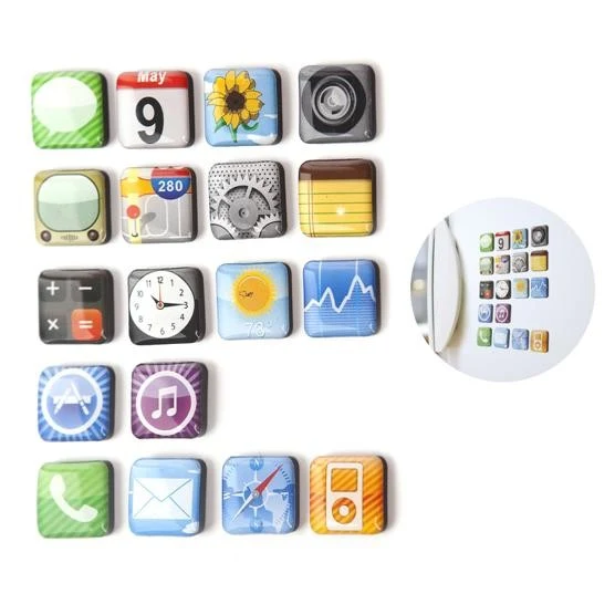 SET 18 IMANES PARA NEVERA APPS