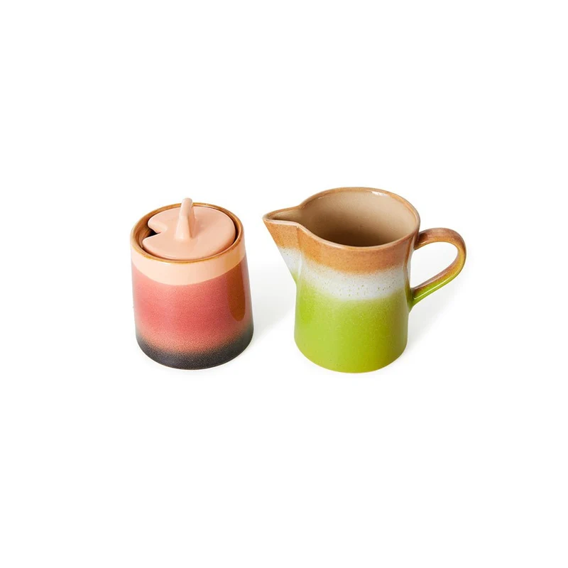 70s Ceramics: Milk Jug & Sugar Pot - Foreland