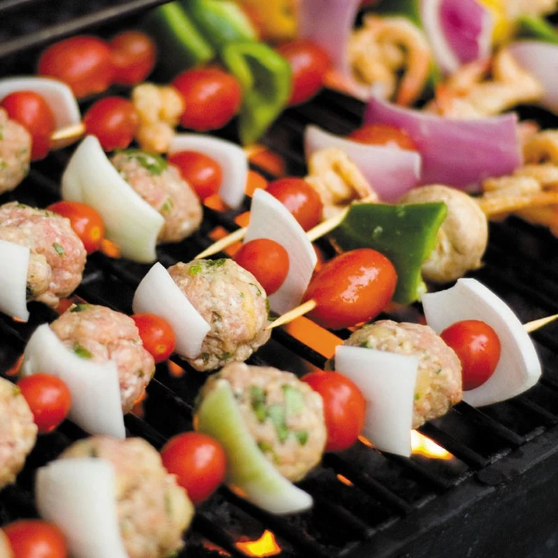 SET 100 BROCHETAS BAMBU 20CM