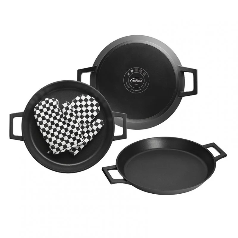 PAELLERA 32 CM INOXIBAR SERIE ABSOLUT BLACK