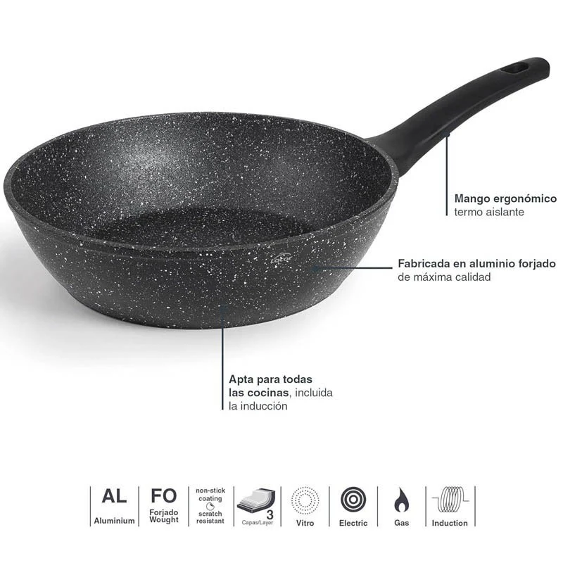 Sartén honda Lacor Java Ø28 cm