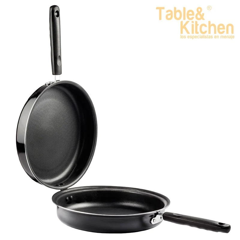 SARTEN DOBLE VOLTEA TORTILLAS INDUCCION 24CM