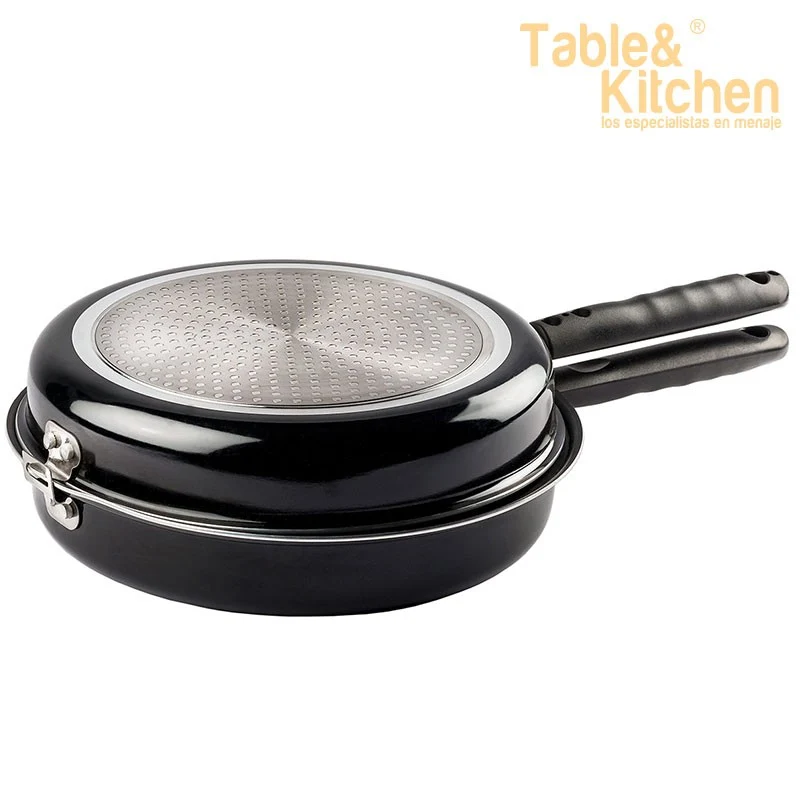 SARTEN DOBLE VOLTEA TORTILLAS INDUCCION 20 CM