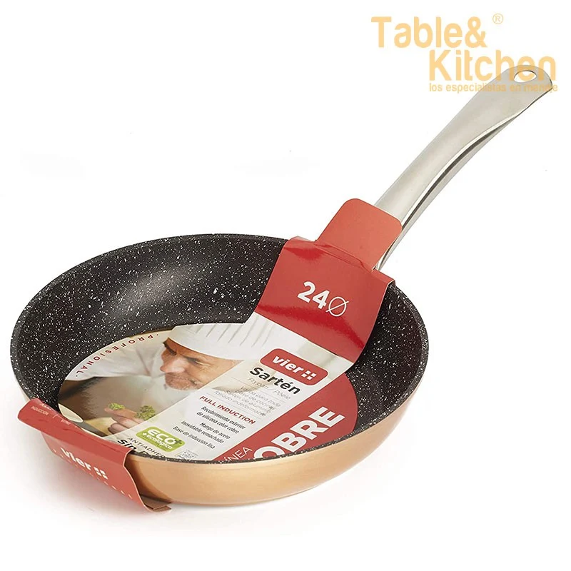 SARTEN 24CM COBRE ALUM. FORJADO FULL INDUCTION