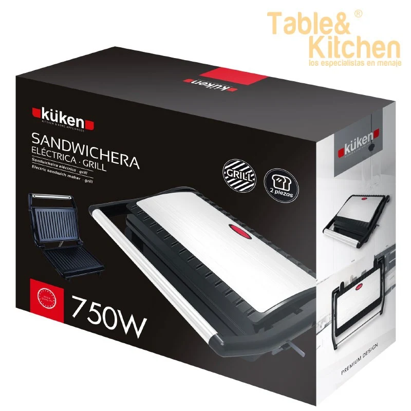 SANDWICHERA ELECTRICA 750W GRILL KUKEN