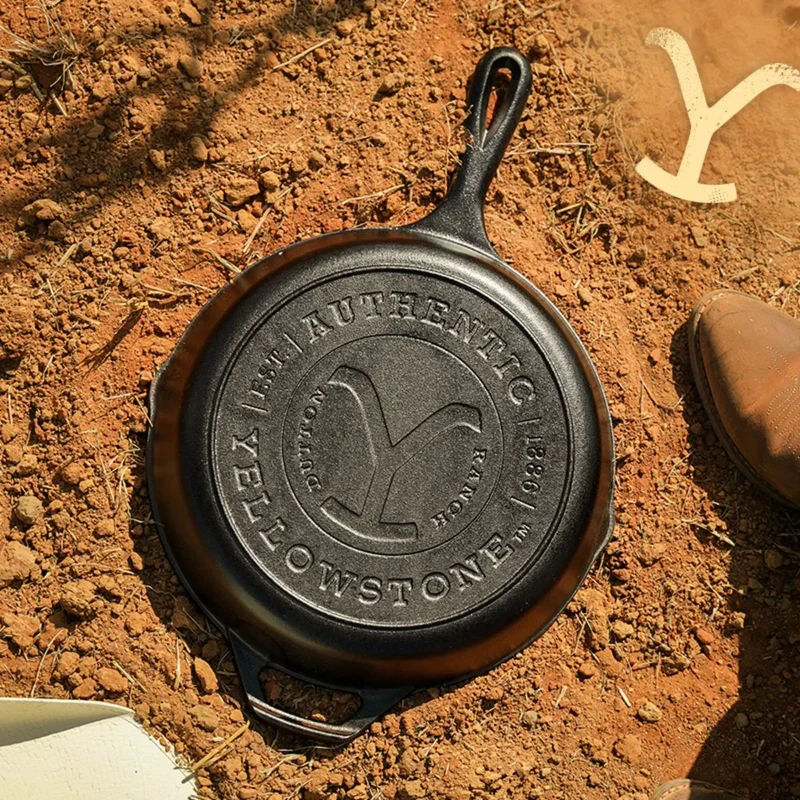 Sartén redonda de hierro fundido Skillet 26 cm Yellowstone Lodge