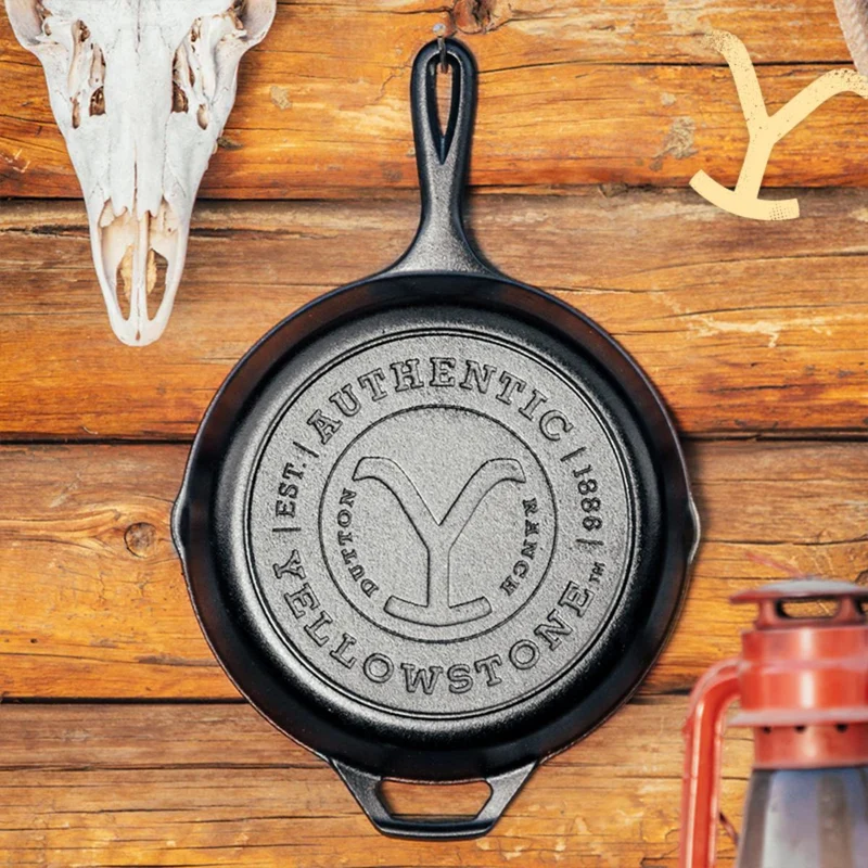 Sartén redonda de hierro fundido Skillet 26 cm Yellowstone Lodge