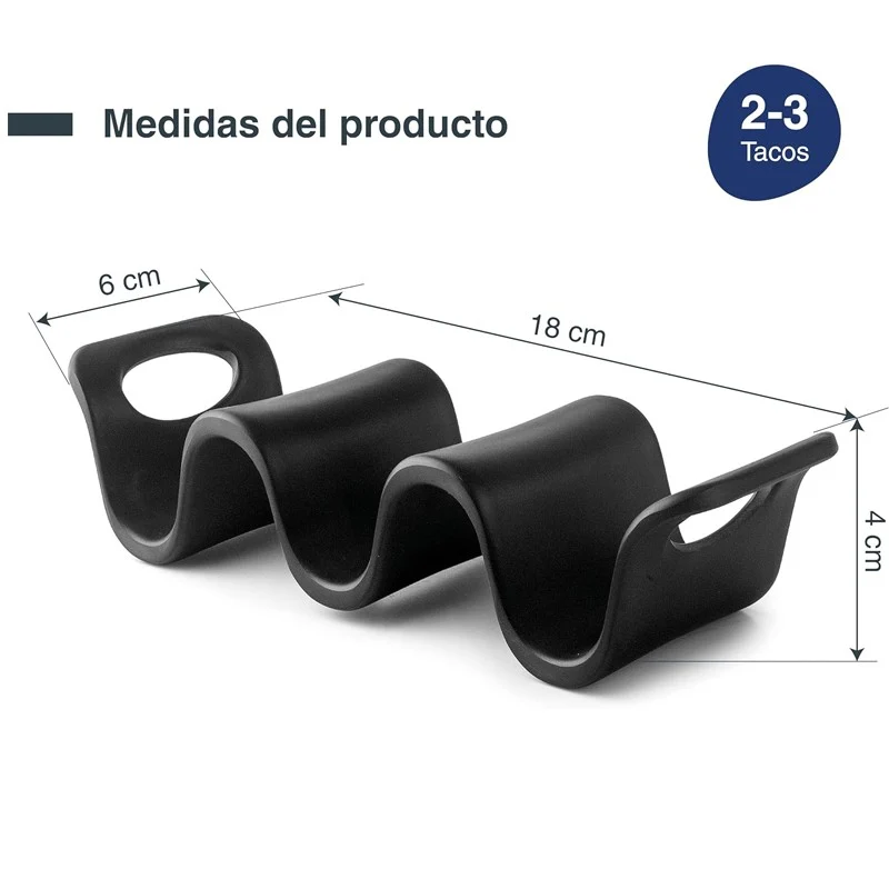 SOPORTE PARA 2-3 TACOS MELAMINA LACOR