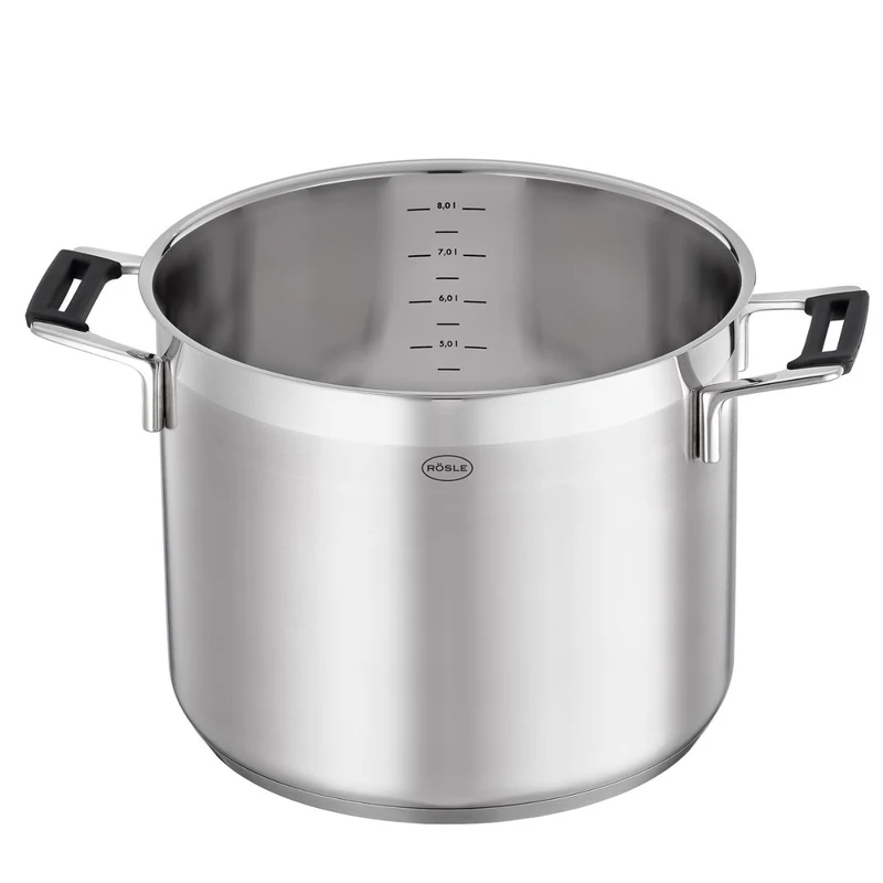 Olla de acero inoxidable con tapa de cristal Silence Pro Rösle