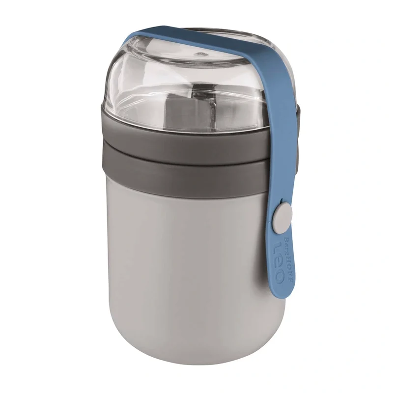 Set de recipiente dual con cubertería de 3 piezas y funda de silicona Berghoff
