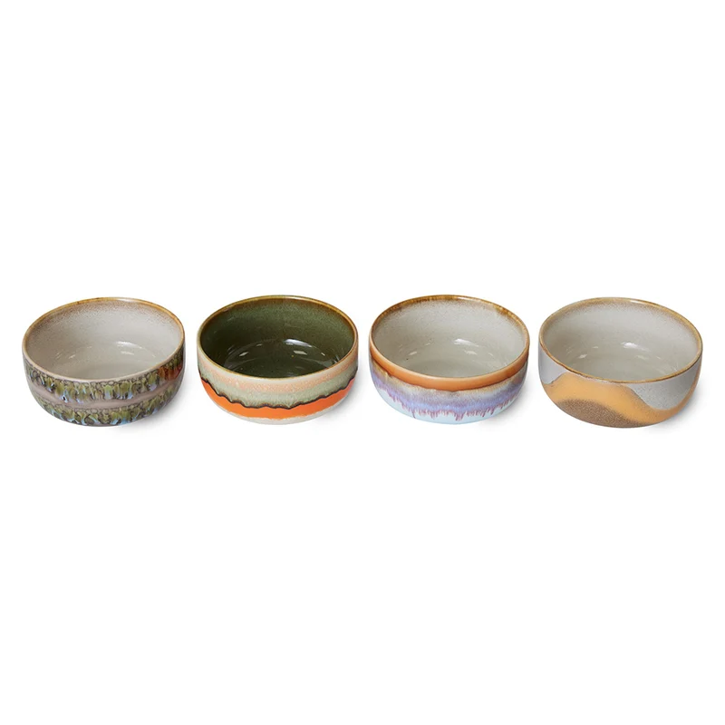 70s Ceramics: Dessert Bowls - Reef (set de 4)