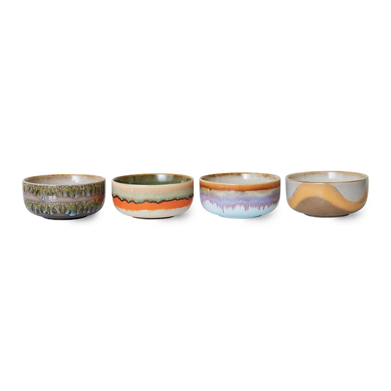 70s Ceramics: Dessert Bowls - Reef (set de 4)