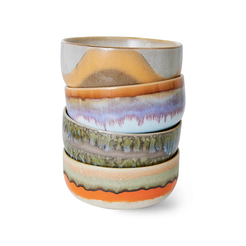 70s Ceramics: Dessert Bowls - Reef (set de 4)