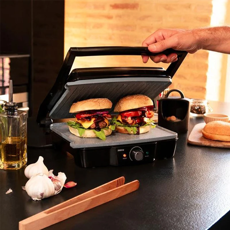 PARRILLA ELECTRICA ROCKN GRILL 2000 STONE CERAMIC MIX&GRILL