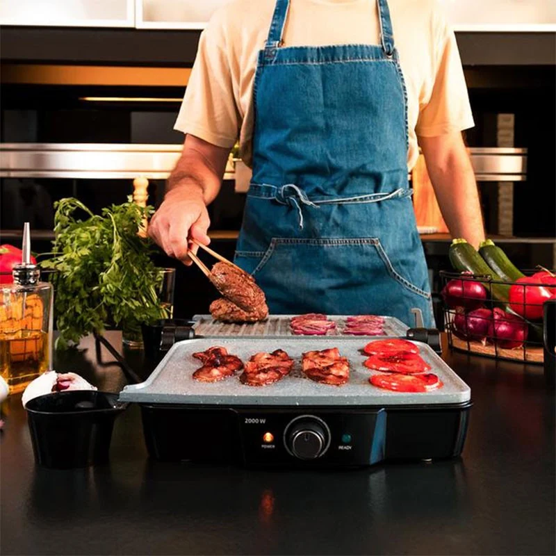 PARRILLA ELECTRICA ROCKN GRILL 2000 STONE CERAMIC MIX&GRILL