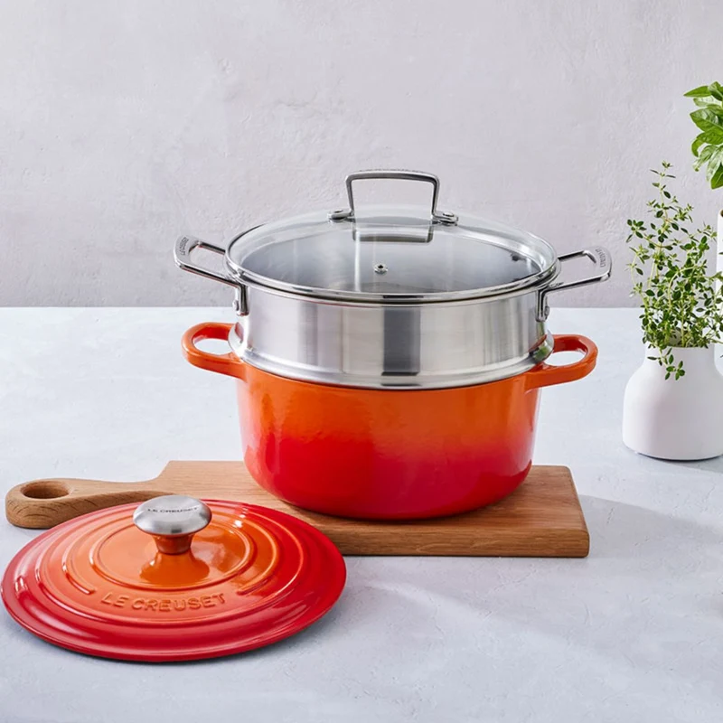 Vaporera acero inoxidable para ollas de 20 a 24 cm Le Creuset