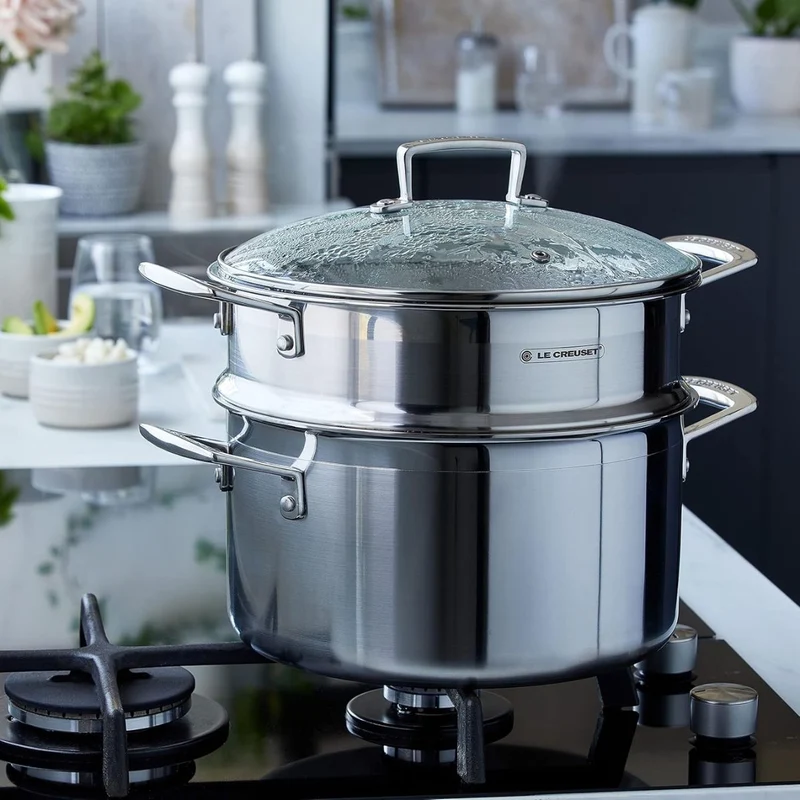 Vaporera acero inoxidable para ollas de 20 a 24 cm Le Creuset