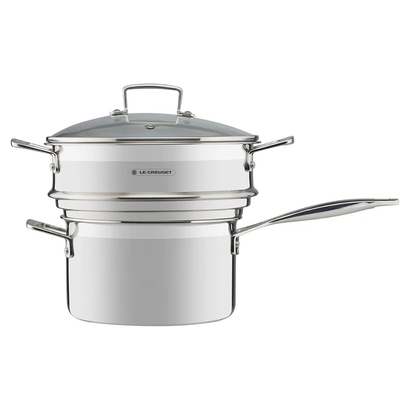 Vaporera acero inoxidable para ollas de 20 a 24 cm Le Creuset