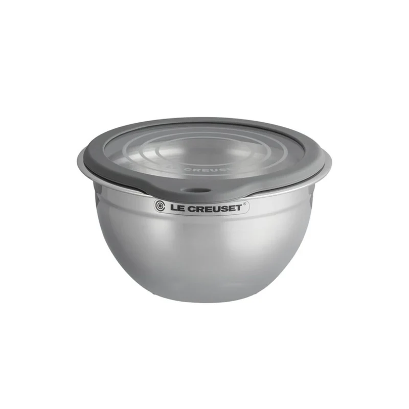 Bol acero inoxidable con tapa de cristal Le Creuset