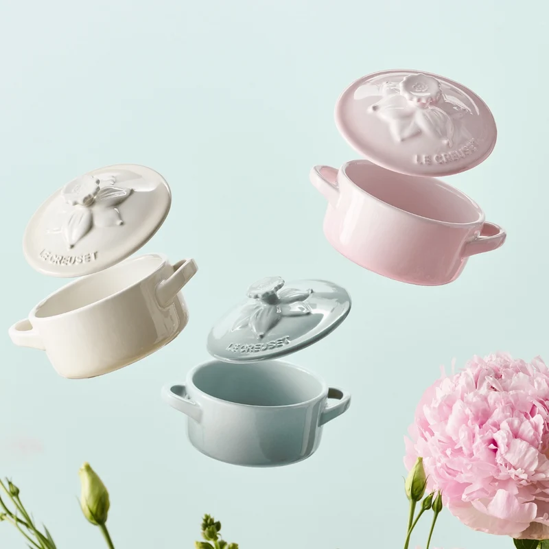 Mini cocotte cerámica Jardín Le Creuset