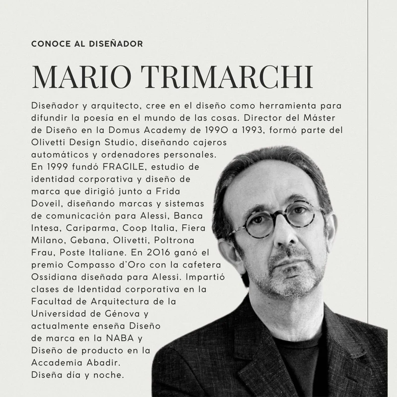 Frutero La Stanza dello Scirocco de acero de Mario Trimarchi Alessi
