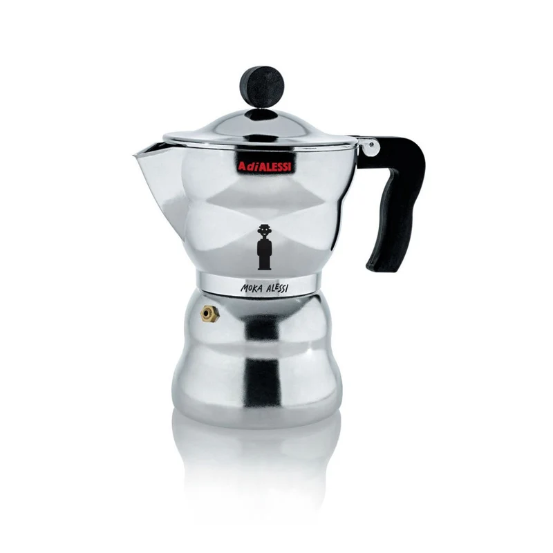 Cafetera de aluminio fundido Moka Alessi