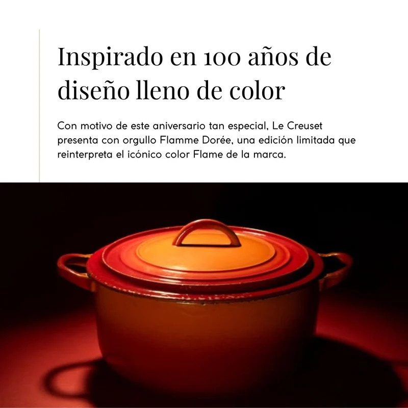 Cazo de hierro fundido ¡Edición Especial Centenario! Le Creuset