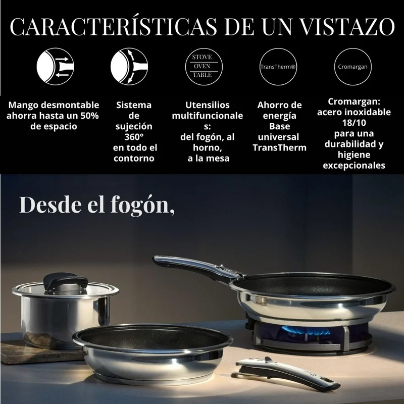 Cazo de acero inox (sin mango) Click & Serve WMF