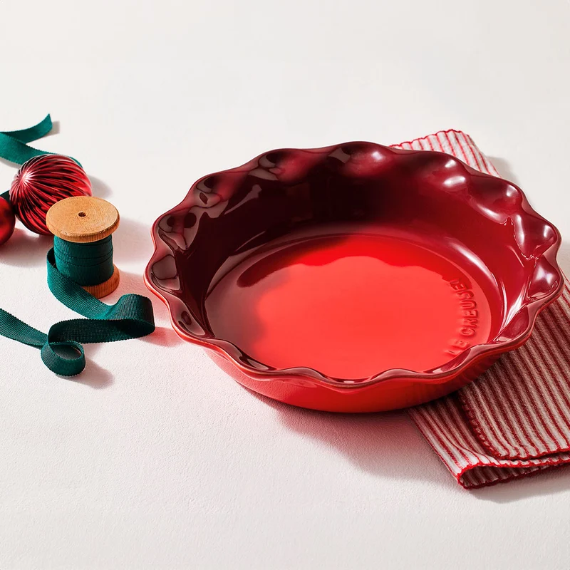 Molde cerámico redondo para tartas Heritage Le Creuset