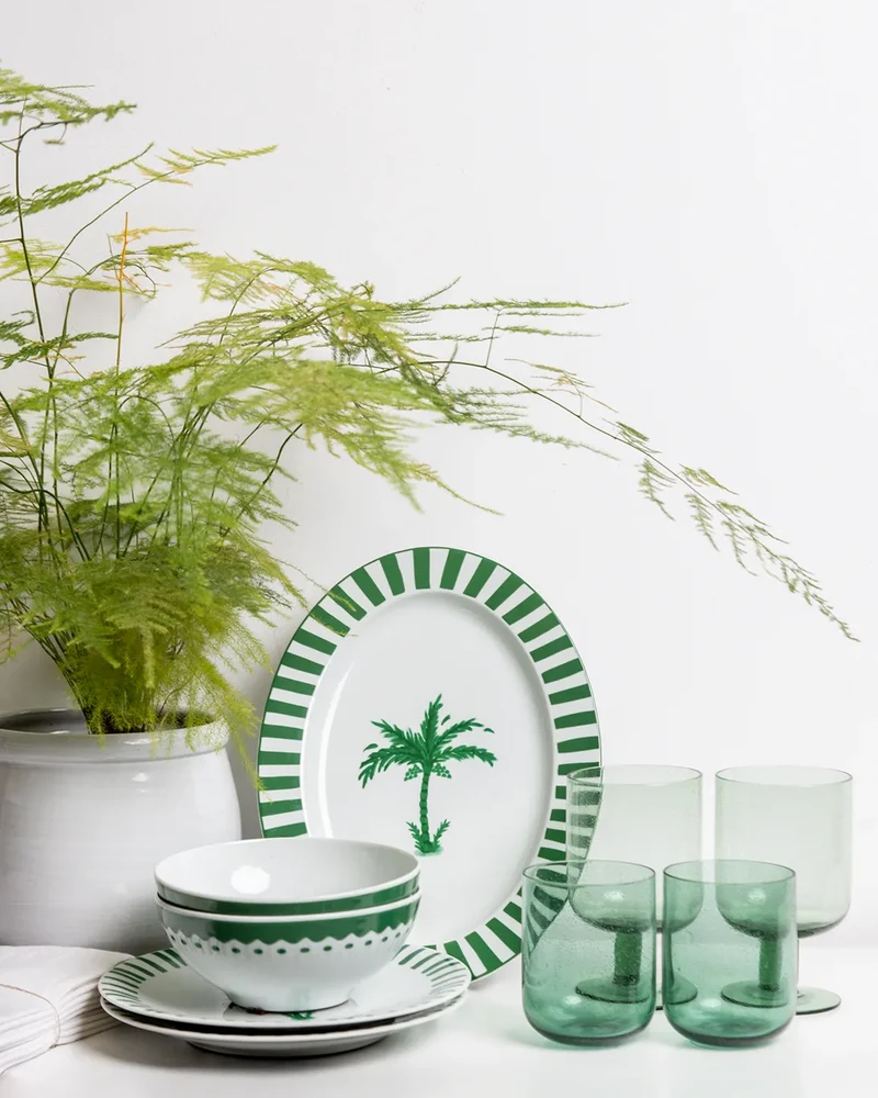 FUENTE OVAL PALMERA