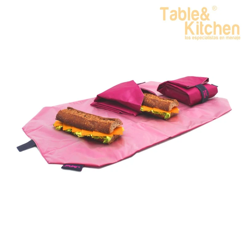 PORTABOCADILLOS BOC`N ROLL SQUARE ROSA