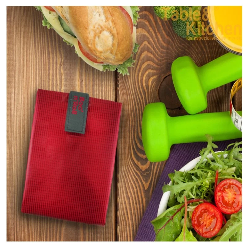 PORTABOCADILLO BOC`N ROLL SQUARE ROJO