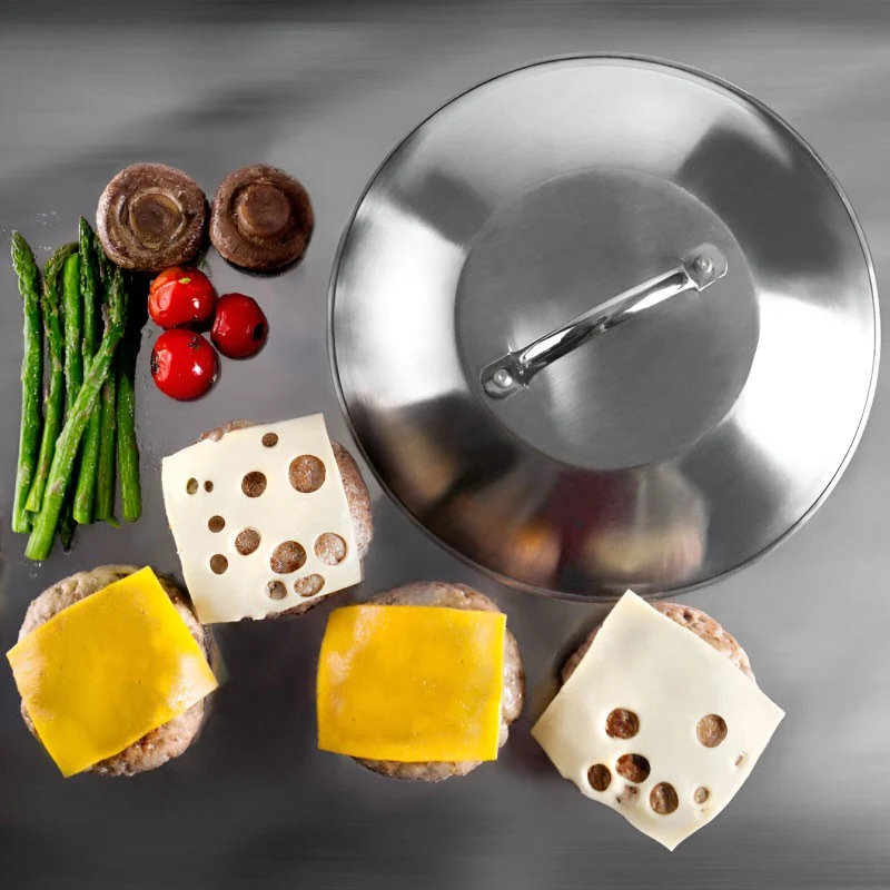 TAPA PARA PLANCHA GRILL INOX 14 CM