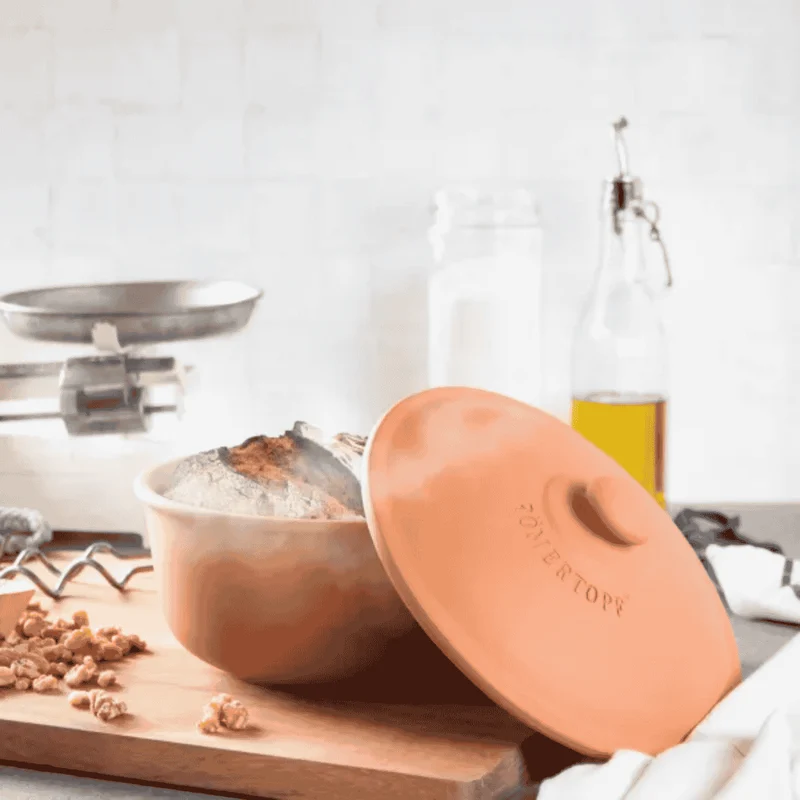Horno redondo de terracota para pan Römertopf