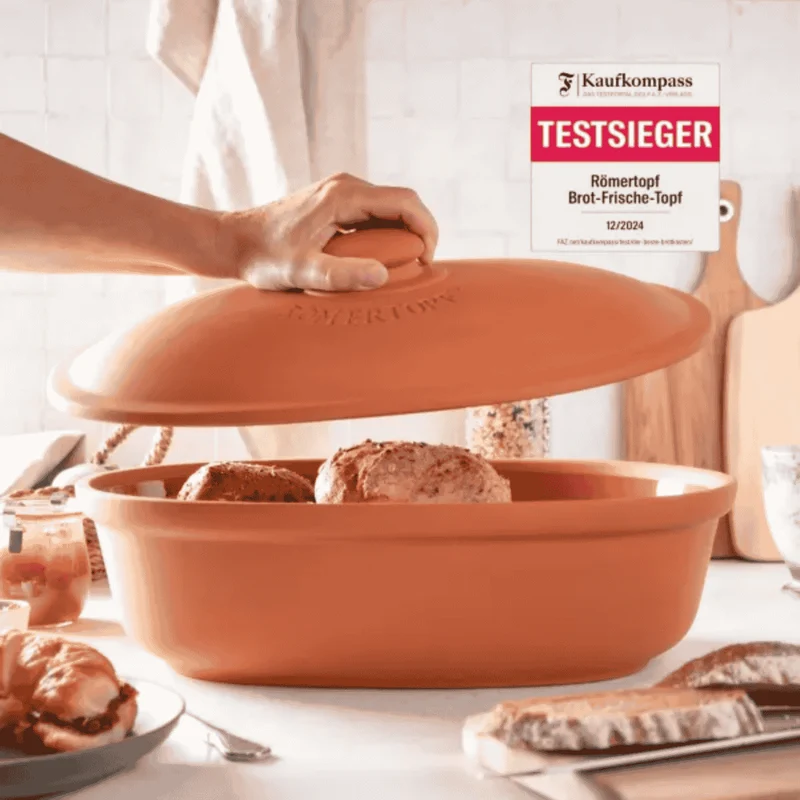Panera ovalada de terracota Römertopf
