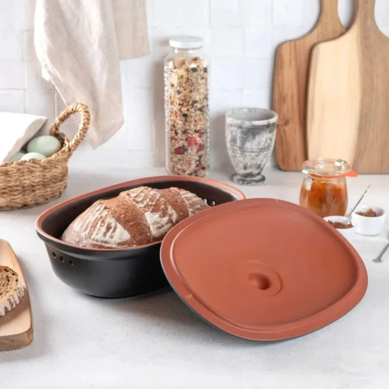 Panera ovalada de terracota Römertopf