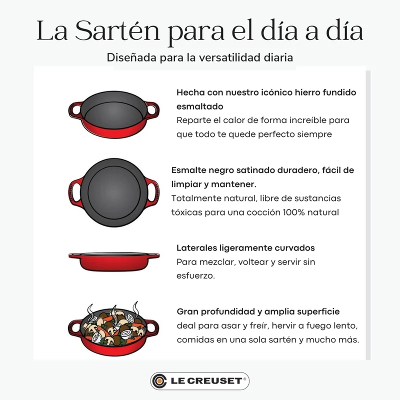 Cacerola de hierro multifunción Signature Le Creuset