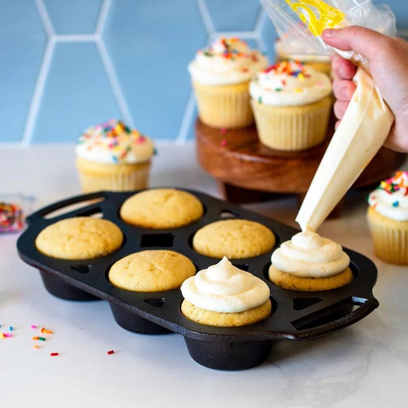 Molde de hierro para 6 muffins Lodge