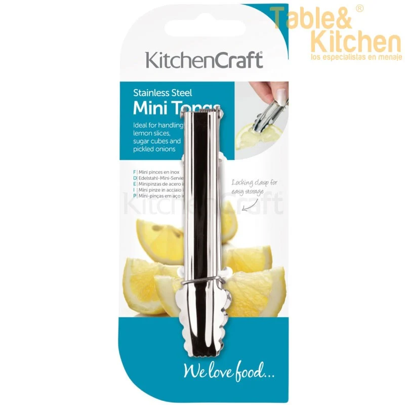 PINZAS MINI INOX 9CM