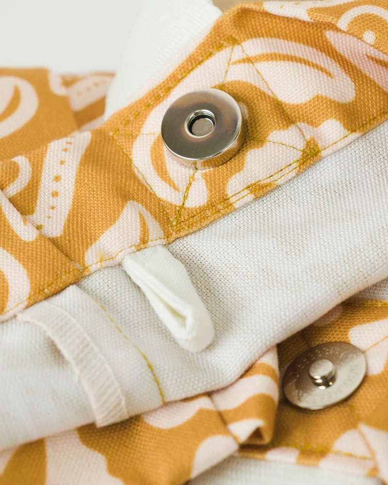 Bolsa playa print geométrico lona eugenia