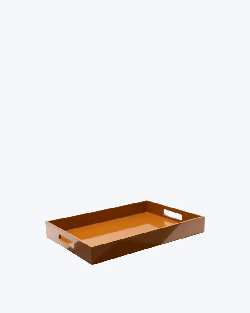 BANDEJA LACADA CARAMELO 40X30CM