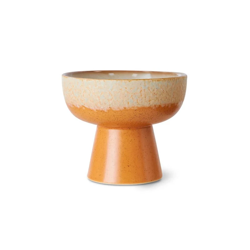 70s Ceramics: Tapas Bowl on Base - Dunes S