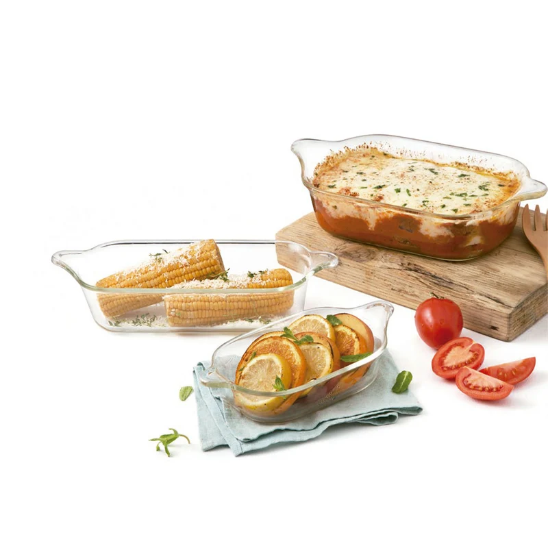 Bandeja para horno de cristal con asas Lock&Lock