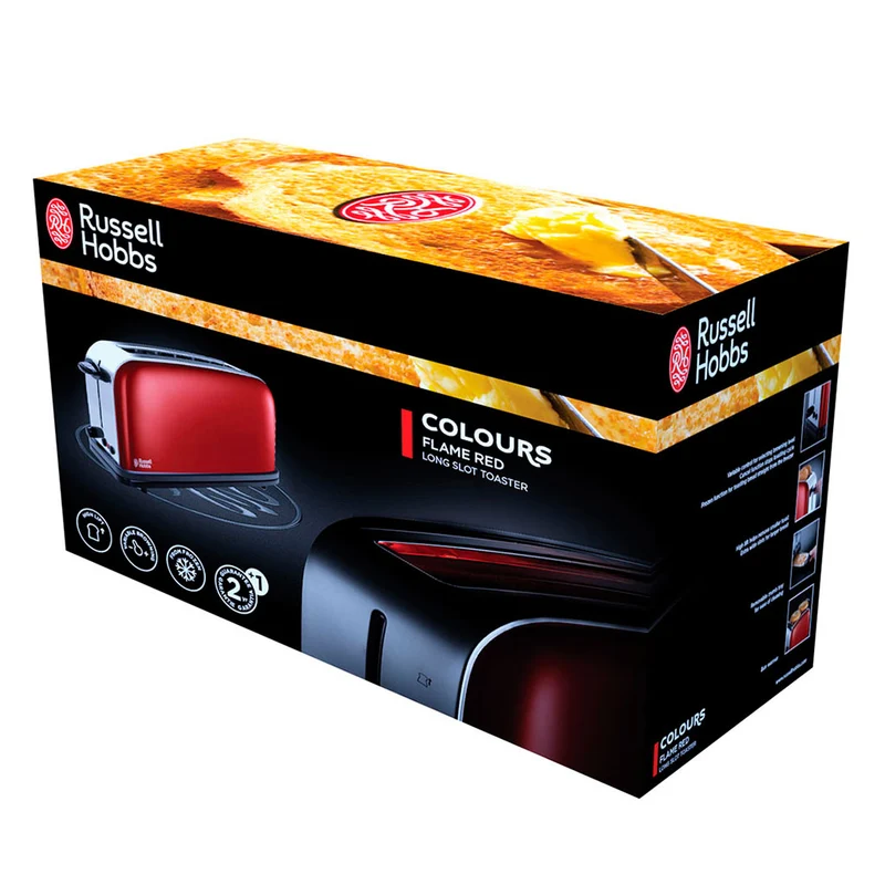 Tostadora ranura alargada Flame Russell Hobbs